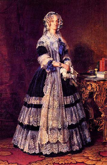 Franz Xaver Winterhalter Portrait of the Queen Marie Amelie of France Spain oil painting art